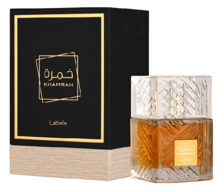Lattafa Khamrah Eau de Parfum – Unisex Oriental Perfume with Cinnamon, Praline, and Vanilla Notes